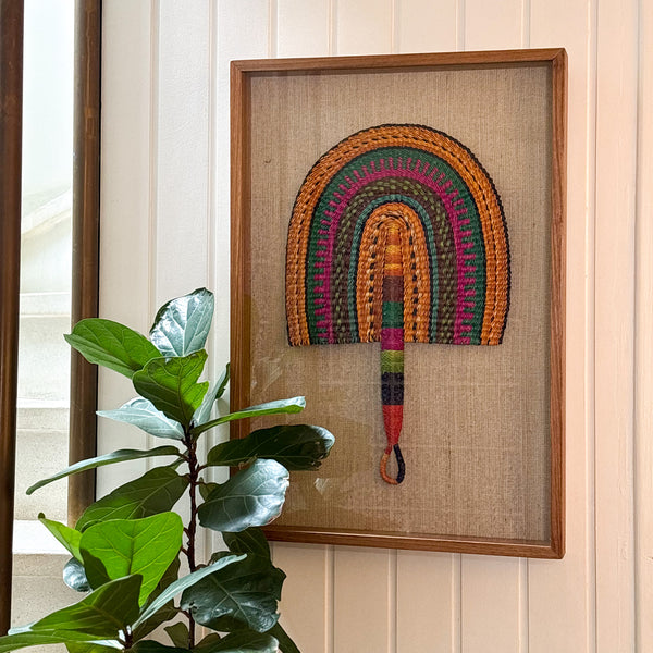 Leque Africano Bolgatanga Com Moldura