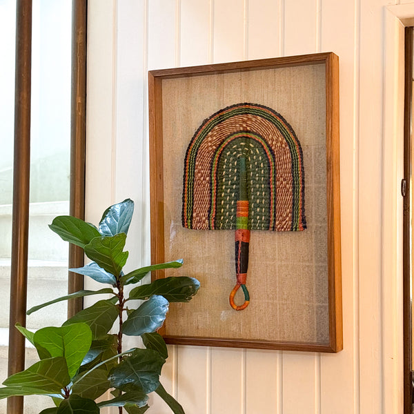 Leque Africano Bolgatanga Com Moldura