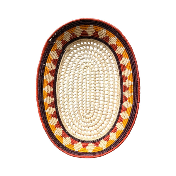 Fruteira Oval de Palha de Tucumã M