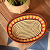 Fruteira Oval de Palha de Tucumã M