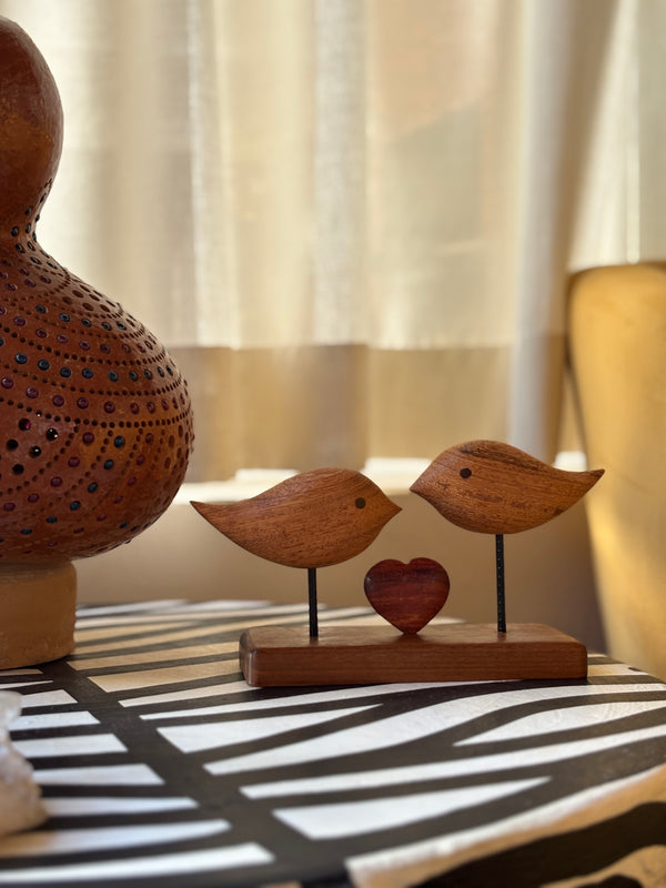 Casal pássaros apaixonados