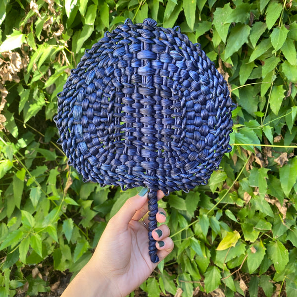 Leque de Palha - Azul