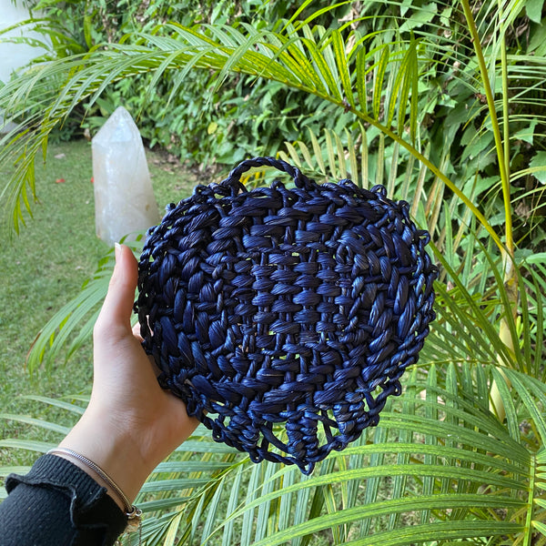 Leque de Mão - Azul