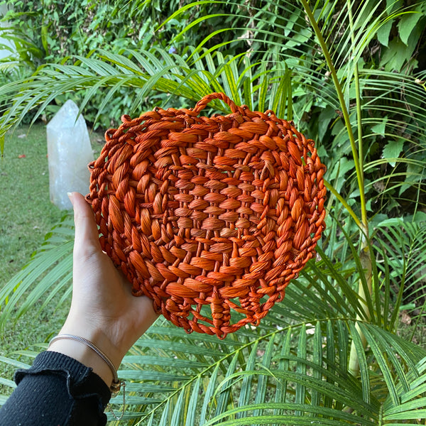 Leque de Mão - Laranja