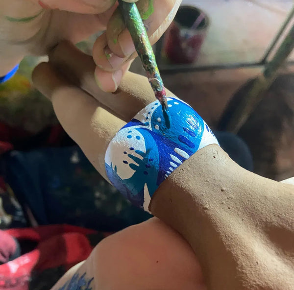 Nadadora de Cerâmica - Artesão Leno