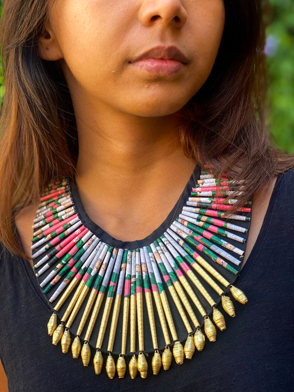 Colar Verde -Beaded neckpiece