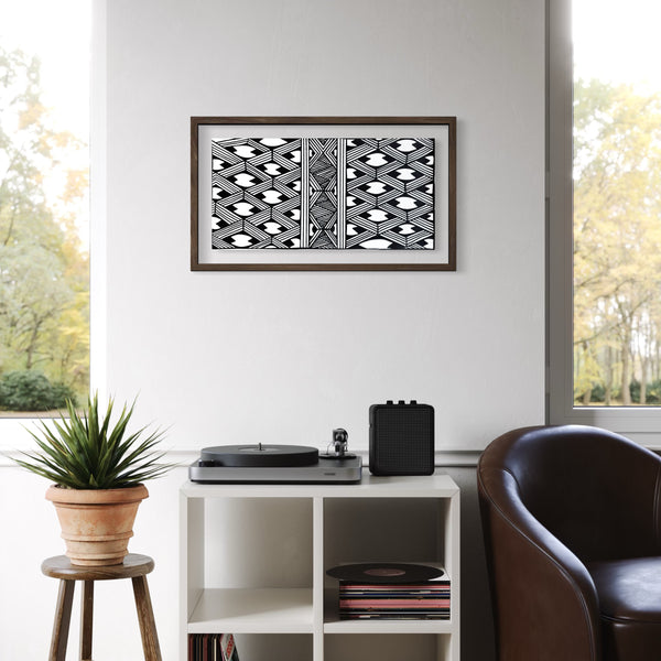 Pintura Indígena Waxamani Mehinako Xingu - 60x30