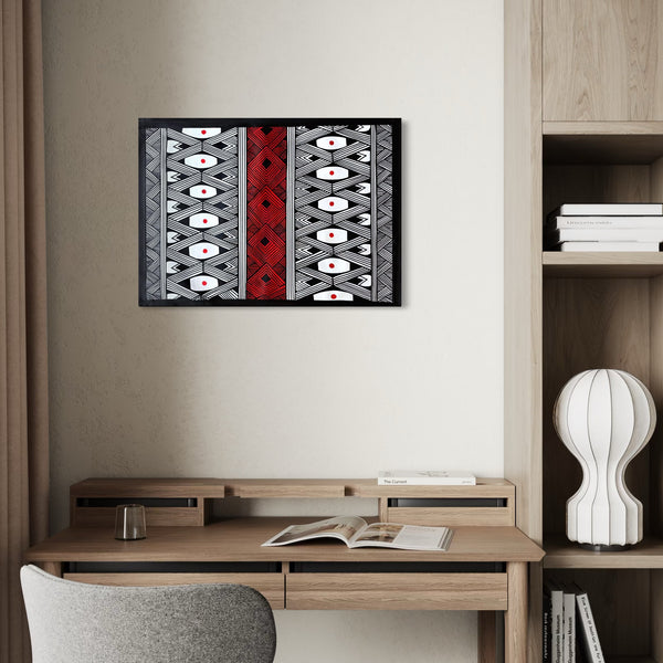 Pintura Indígena Waxamani Mehinako Xingu - 80x60cm