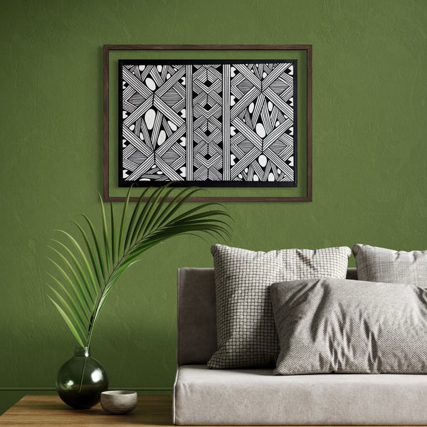 Arte Pintura Indígena  Waxamani Mehinako  - Xingu 50x70