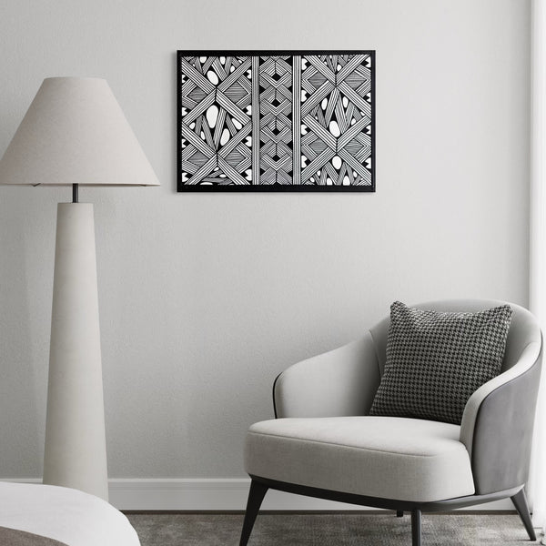 Arte Pintura Indígena  Waxamani Mehinako  - Xingu 50x70