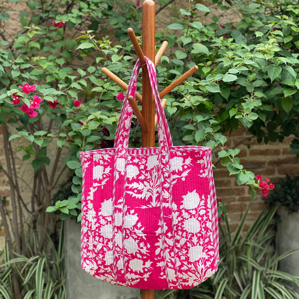 Bolsa Indiana Kantha Quilt - Dupla Face