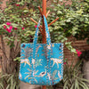 Bolsa Indiana Kantha Quilt - Dupla Face