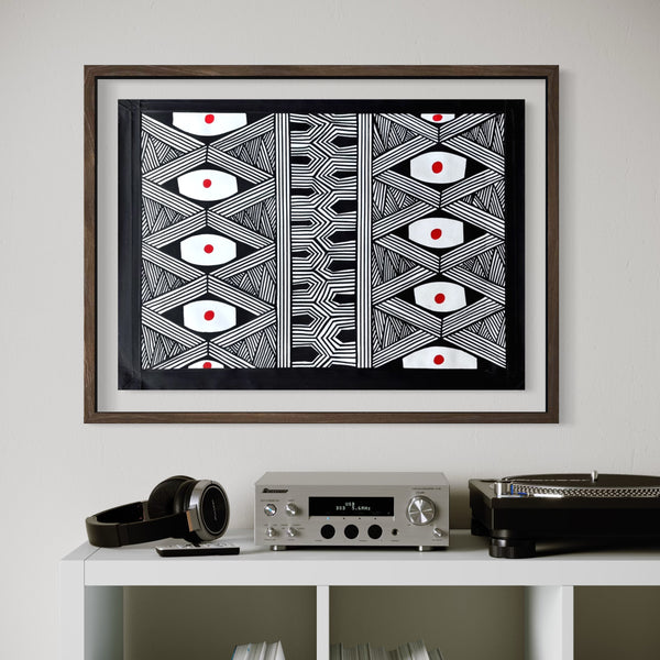 Arte Pintura Indígena  Waxamani Mehinako  - Xingu 50x70