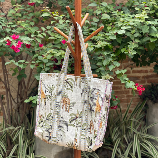 Bolsa Indiana Kantha Quilt - Dupla Face