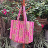 Bolsa Indiana Kantha Quilt - Dupla Face