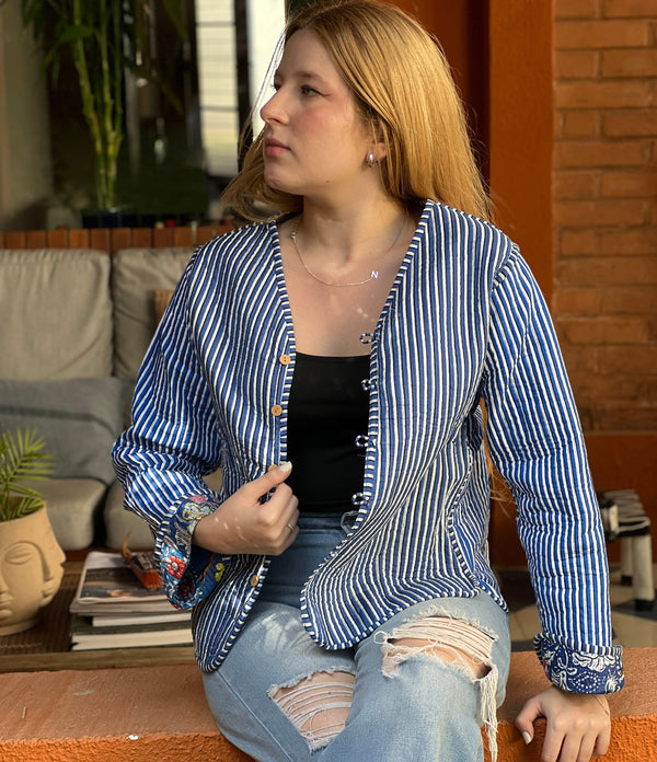 Jaqueta Indiana Suzani Quilted M/G