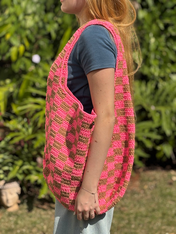 Bolsa Duas Cores de Crochê