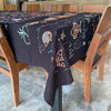 Tecido bordado decorativo para mesa ou cama