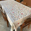 Toalha de mesa indiana bordada