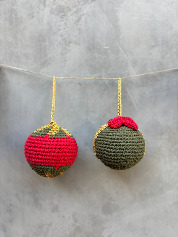 Conjunto 2 Bolas de Crochê G