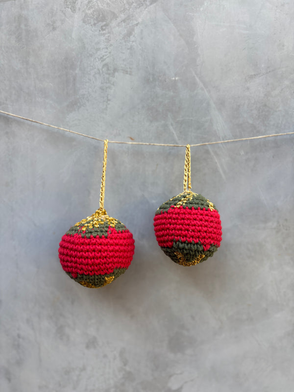 Conjunto 2 Bolas de Crochê M