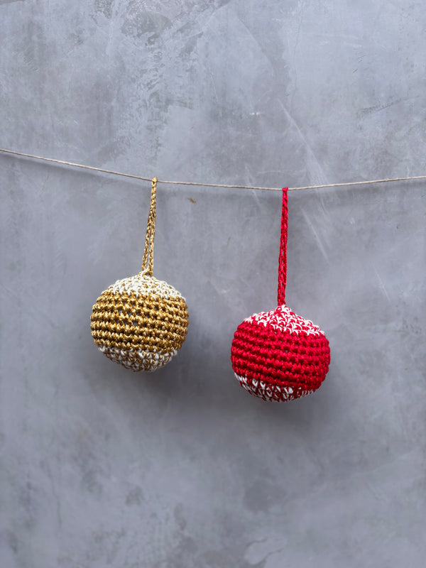 Conjunto 2 Bolas de Crochê P