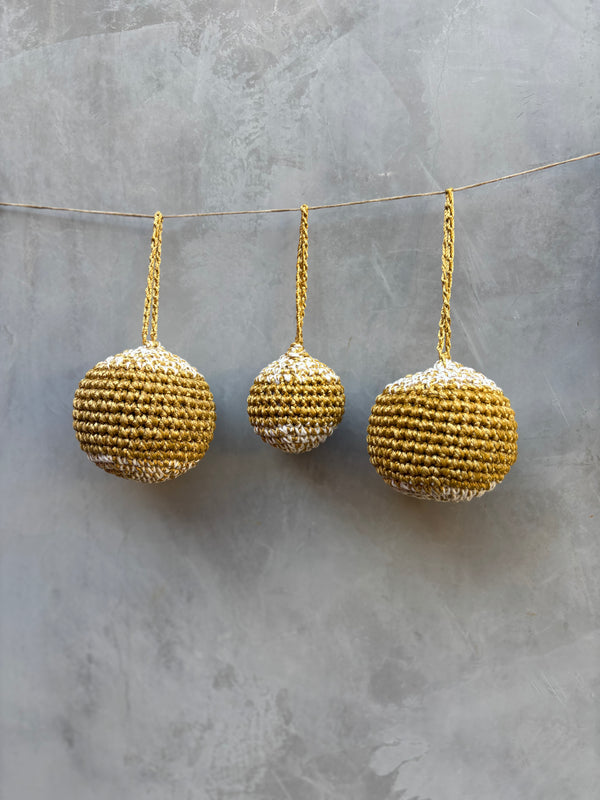 Conjunto 3 Bolas de Crochê