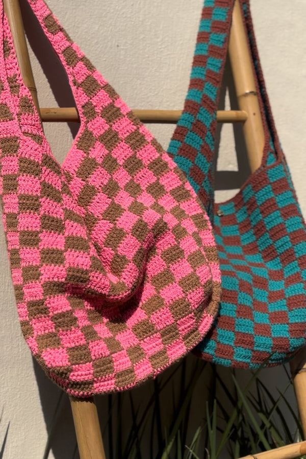 Bolsa Duas Cores de Crochê