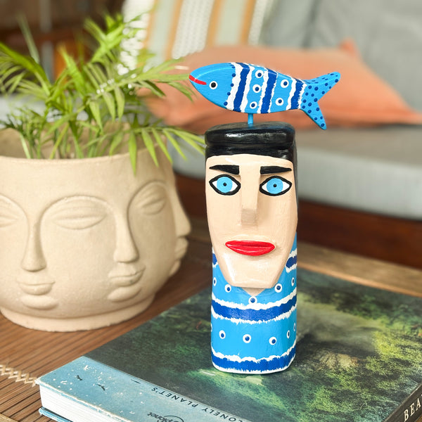 Escultura Boneco Decorativo Zé Crente