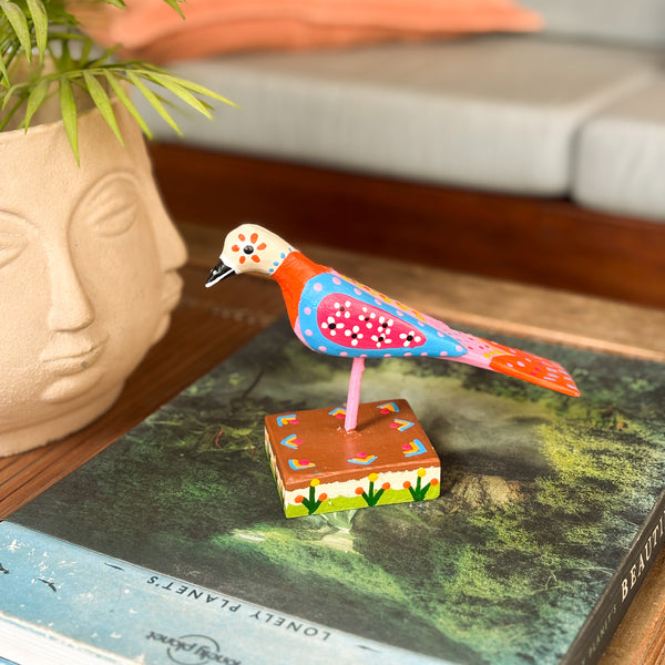 Escultura Pássaro Decorativo Zé Crente