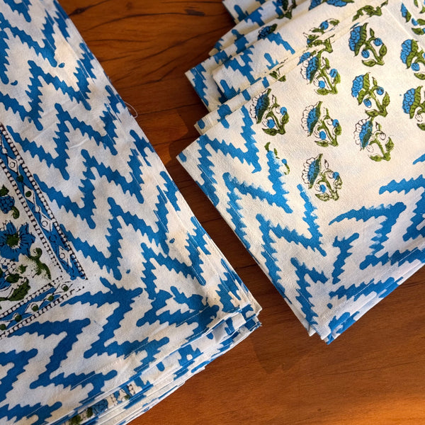 Kit Mesa Posta Indiana HandBlock Printed