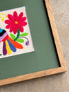 Quadro Tecido Bordado Otomí - México