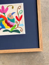 Quadro Tecido Bordado Otomí - México