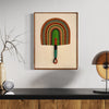 Leque Decorativo de Bolgatanga com Moldura