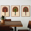 Leque Decorativo de Bolgatanga com Moldura