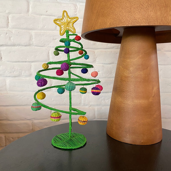 Árvore de Natal Colombiana de Fibra Natural