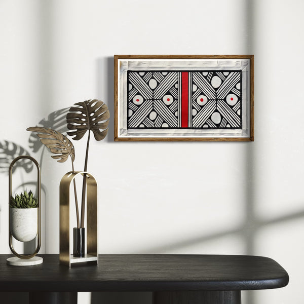 Pintura Indígena Waxamani Mehinako Xingu - 40x20