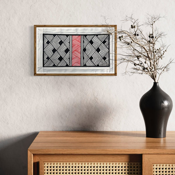 Pintura Indígena Waxamani Mehinako Xingu - 40x20