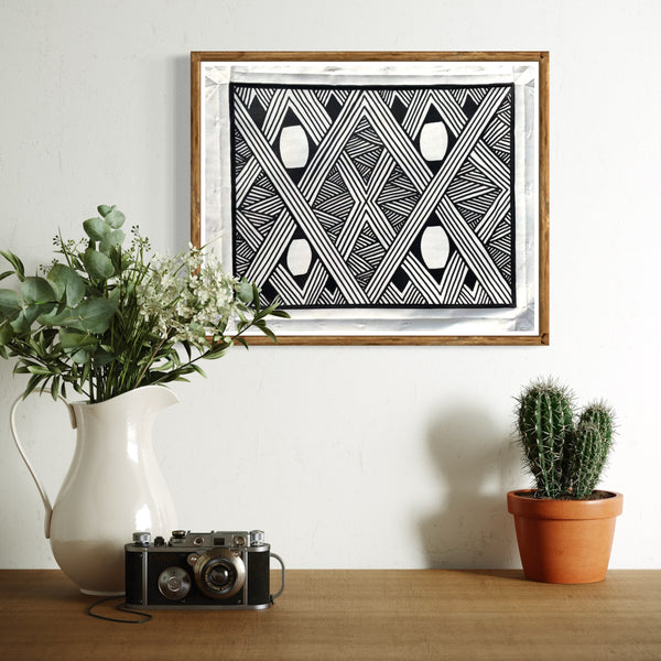 Pintura Indígena Waxamani Mehinako Xingu - 40x30