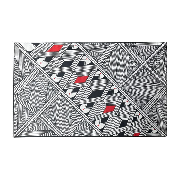 Pintura Indígena Waxamani Mehinako Xingu - 90x54cm