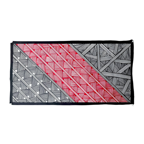 Pintura Indígena Waxamani Mehinako Xingu - 100x50cm