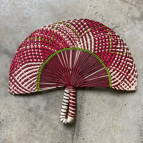 Leque Decorativo Colombiano de Fibra Natural
