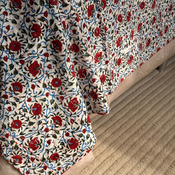 Colcha de Cama Fina Decorativa Indiana