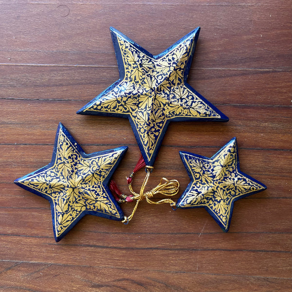Kit 3 Estrelas de Natal- Caxemira