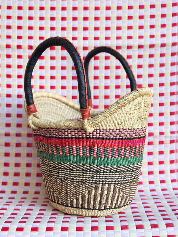 Bolsa Cesto Shopper Africana Bolgatanga - G