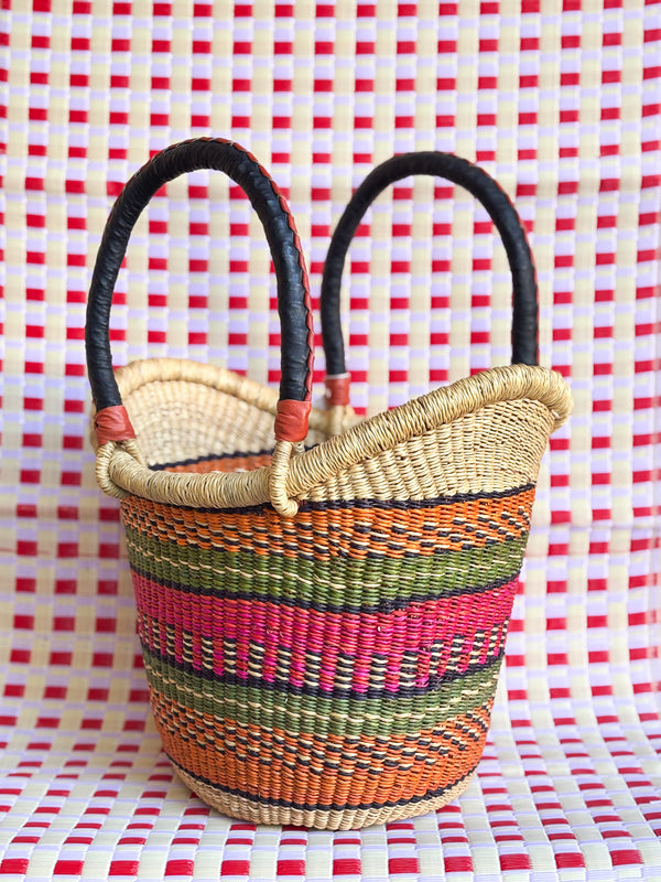 Bolsa Cesto Shopper Africana Bolgatanga - G