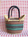 Bolsa Cesto Shopper Africana Bolgatanga - G