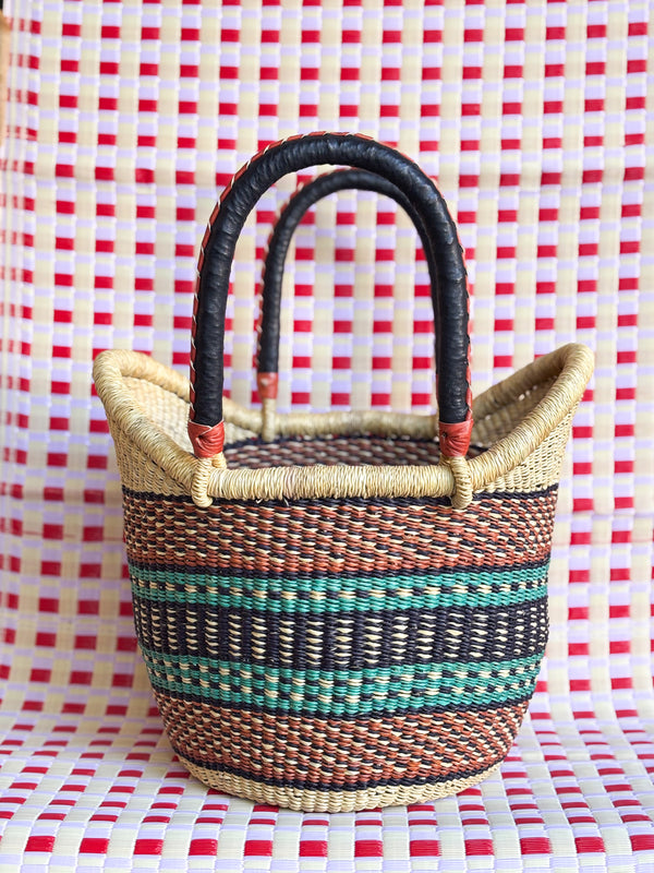 Bolsa Cesto Shopper Africana Bolgatanga - G