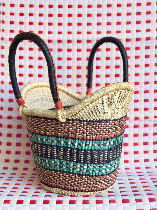 Bolsa Cesto Shopper Africana Bolgatanga - G