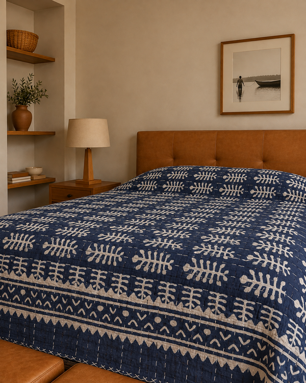 Colcha de Cama Fina Decorativa Indiana